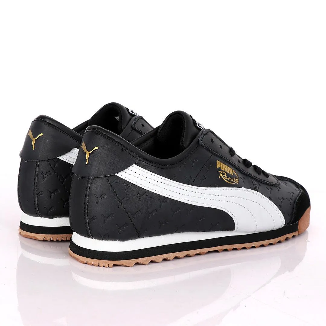 Puma Roma 68 Created Horse Logo Sneaker-Black