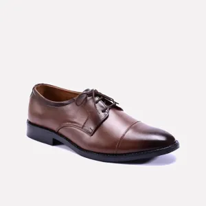 Raider Brown Derby Cap Toe Shoes 0111092