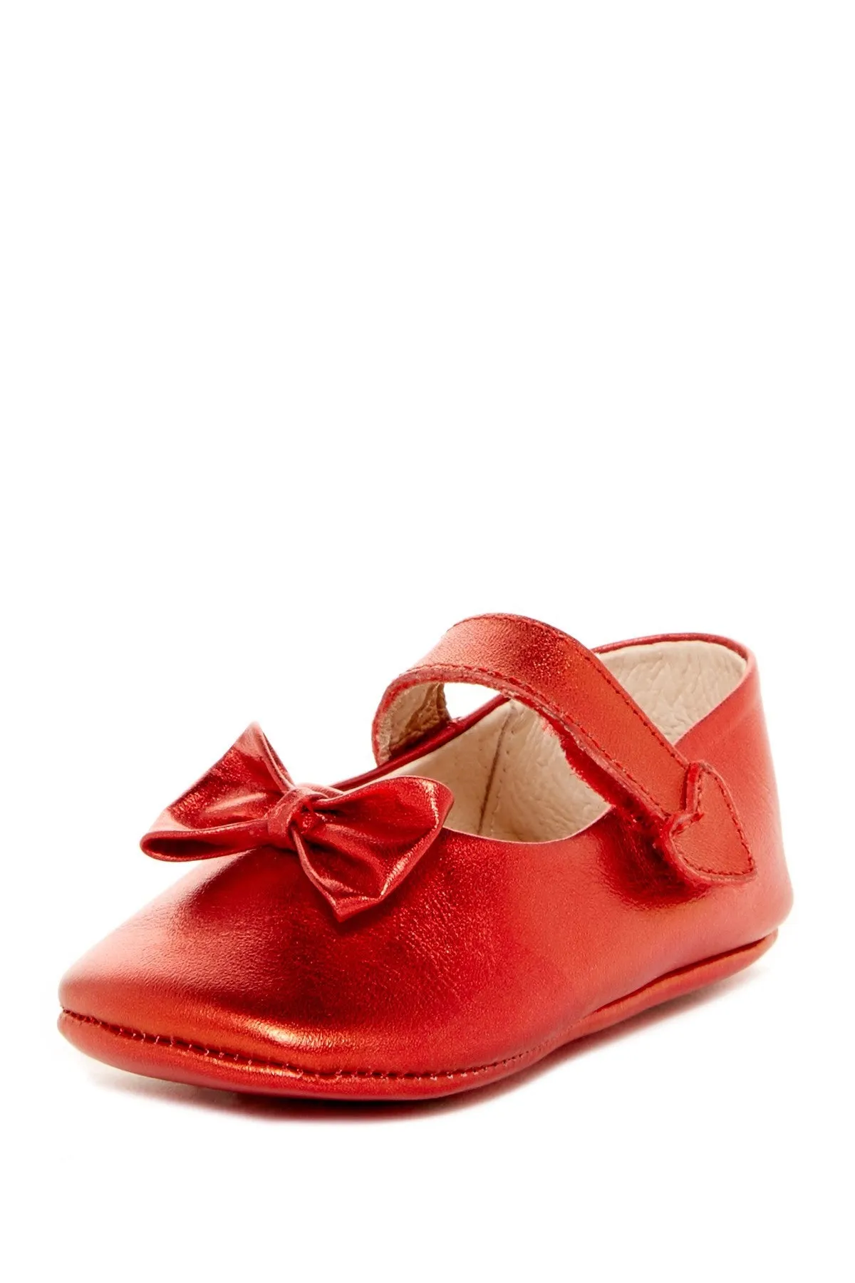 Red Bow Heart Mary Janes