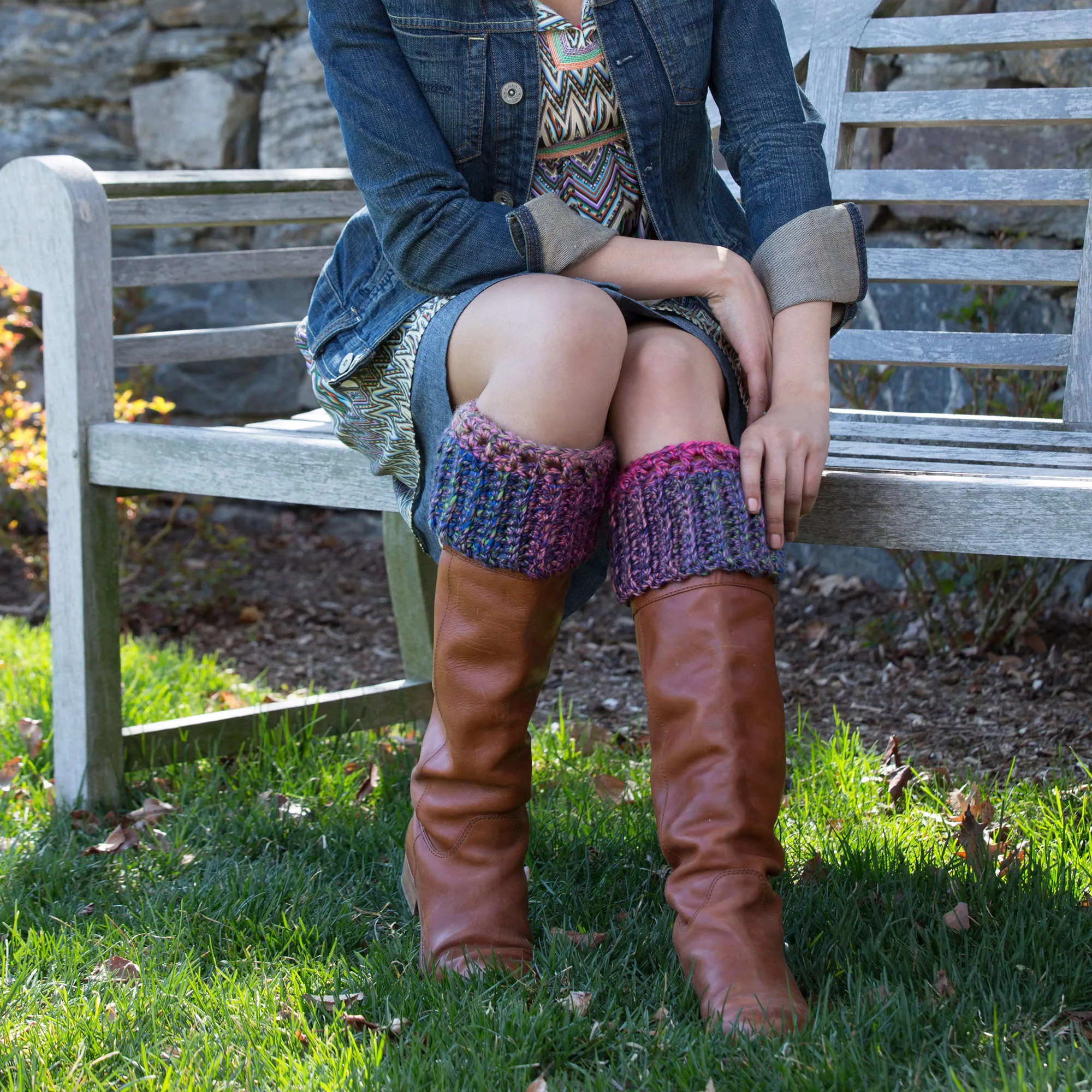 Red Heart Crochet Boot Cuffs