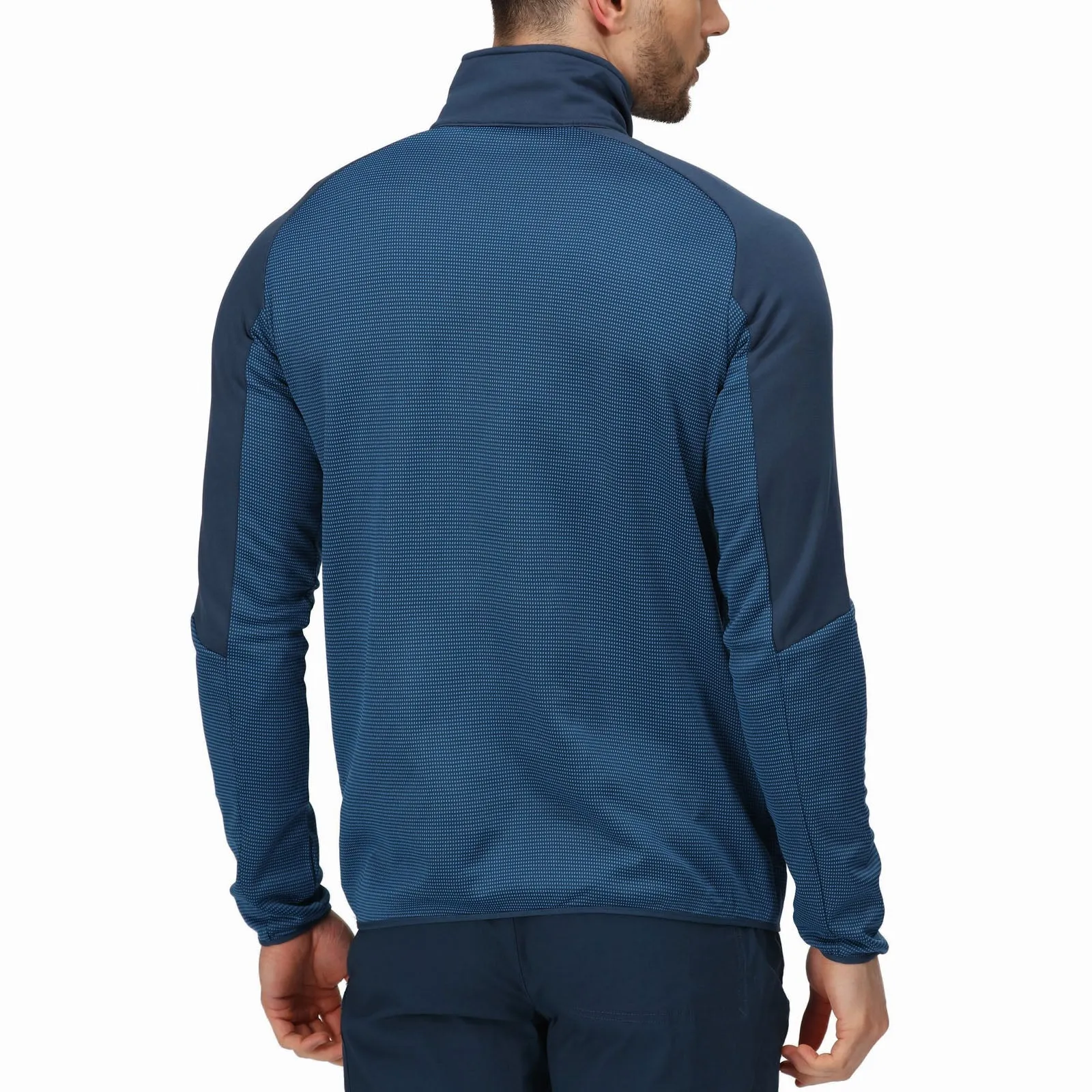 Regatta Mens Highton III Half Zip Pullover Fleece - Blue