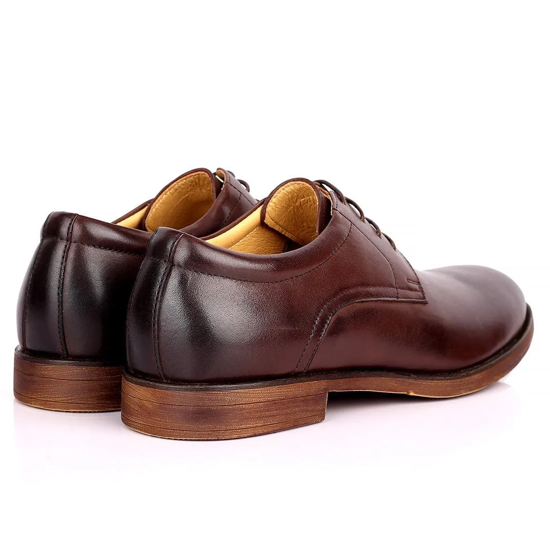 Rena Dulbecc  Lace up Formal Superlative Shoe - Coffee