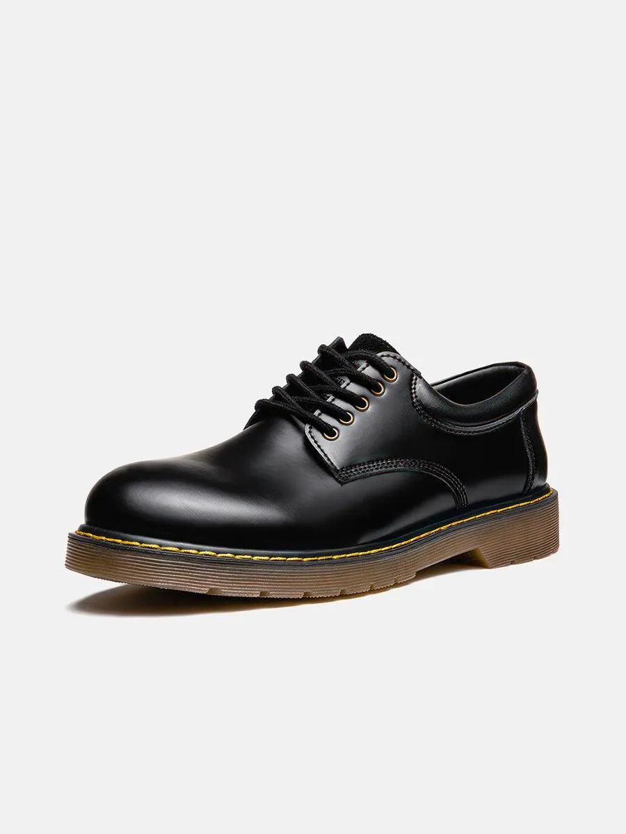 Retro Style Plain Derby Shoes