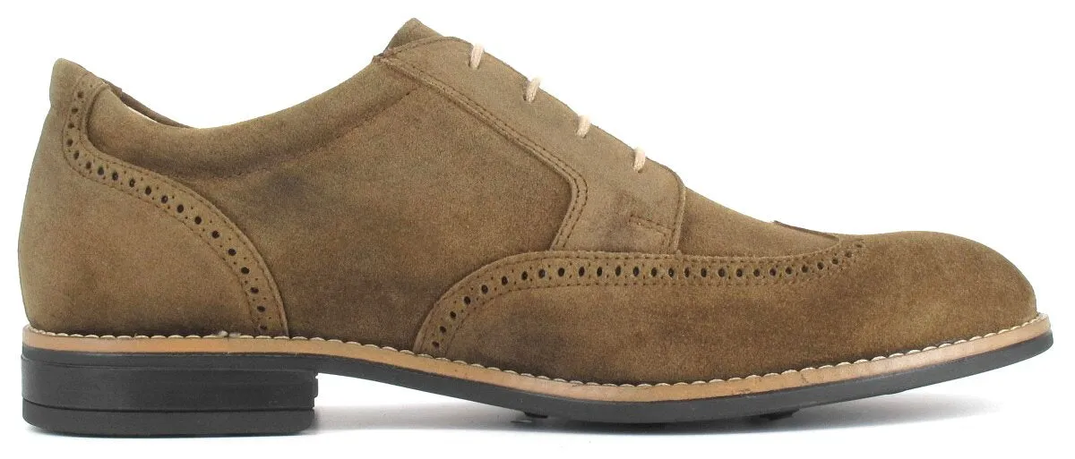 RINNE Suede Derby Brogue