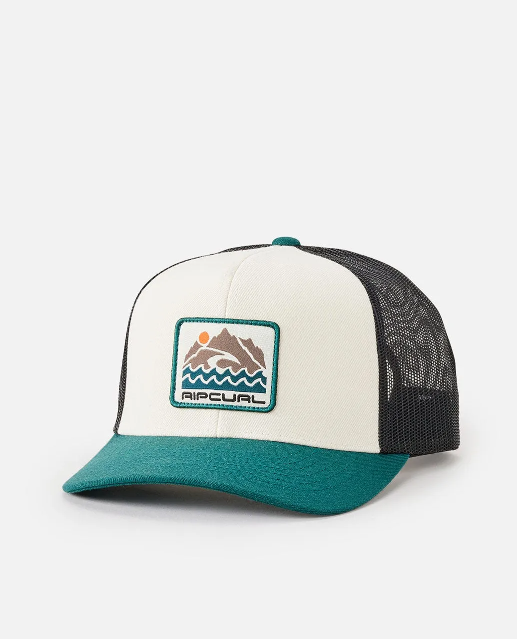 Rip Curl Custom Curve Trucker Hat-Trekking Green