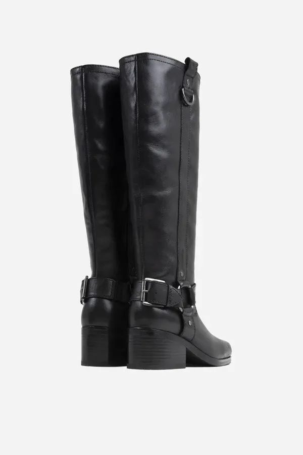 Rockey Black High Western Boots