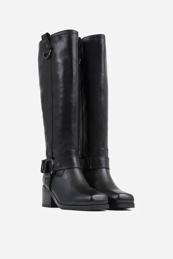 Rockey Black High Western Boots