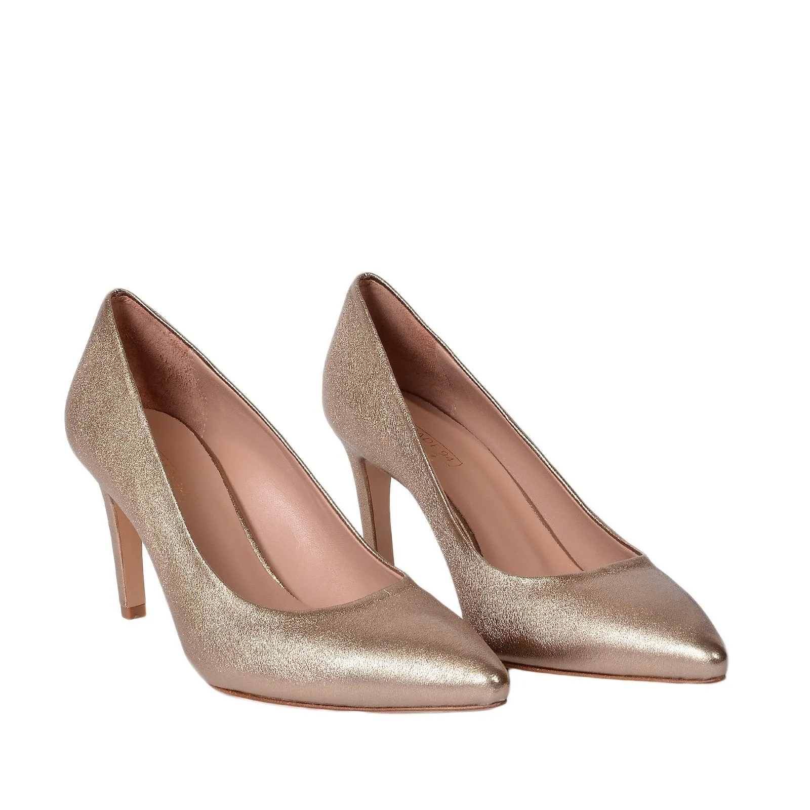 Rosa Bronze Leather Pumps