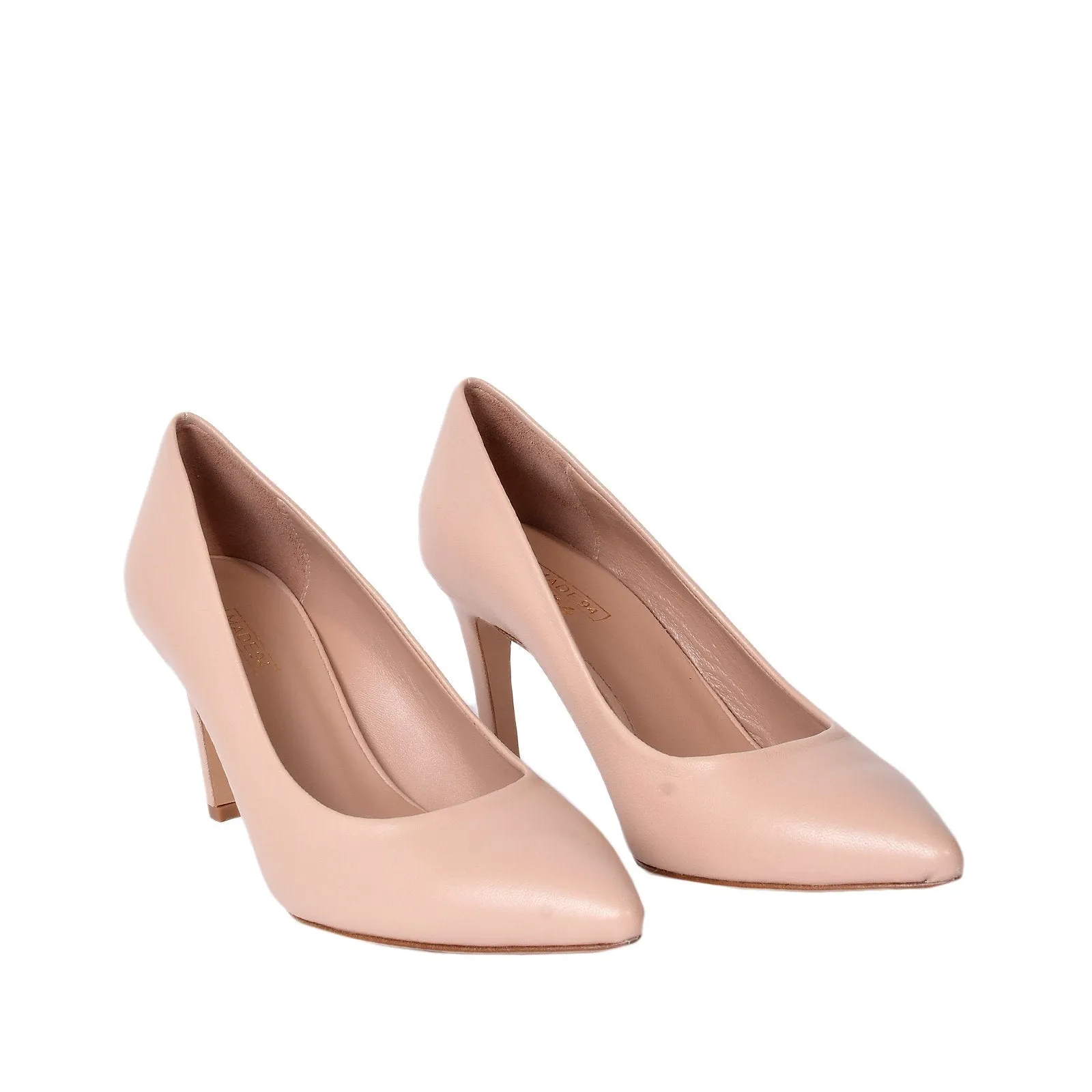 Rosa Nude Leather Pumps