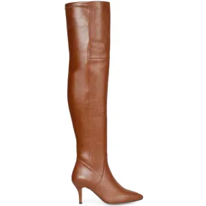 Saint Brigitte Cuoio Stretch Napa Thigh High Boots