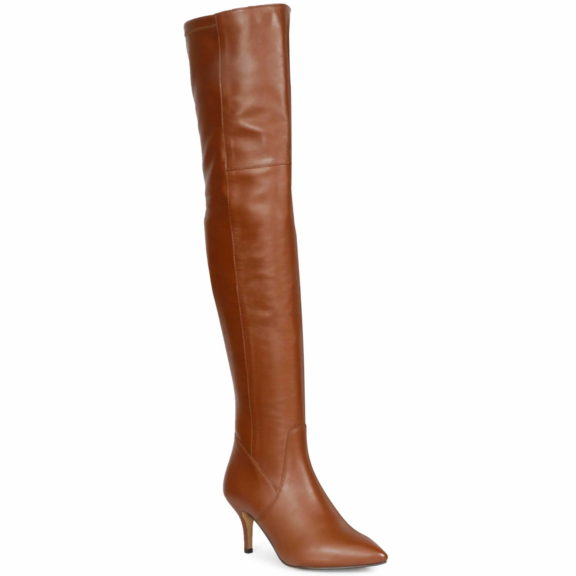 Saint Brigitte Cuoio Stretch Napa Thigh High Boots