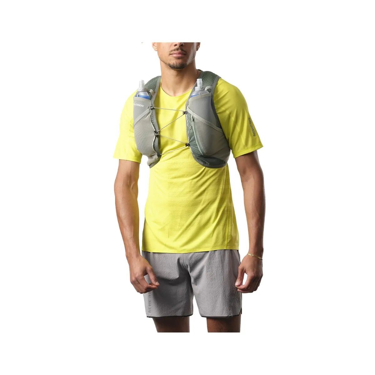 Salomon Active Skin 4 Set Green Running Vest