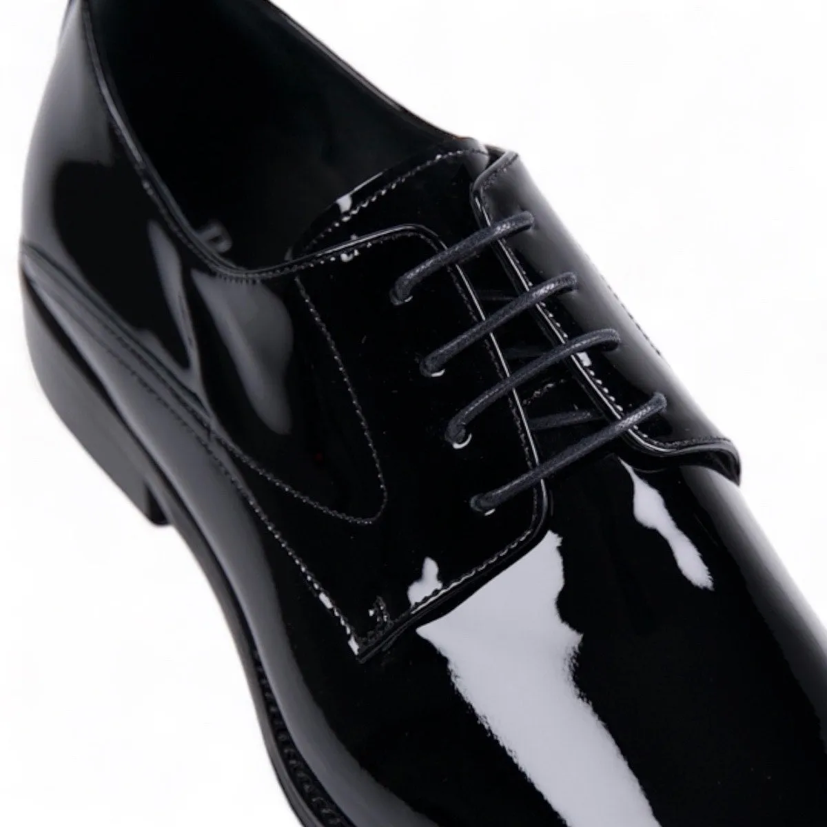 Sinatra Black Patent Derby Shoes