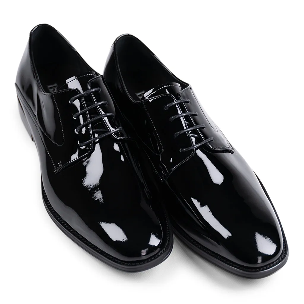 Sinatra Black Patent Derby Shoes