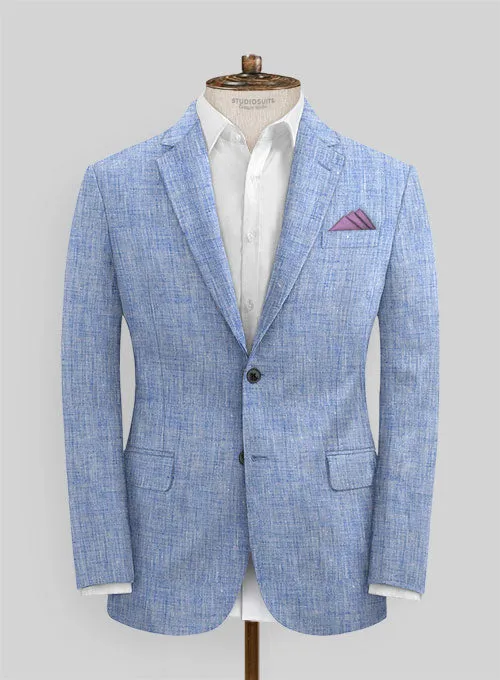 Solbiati Artic Blue Linen Jacket