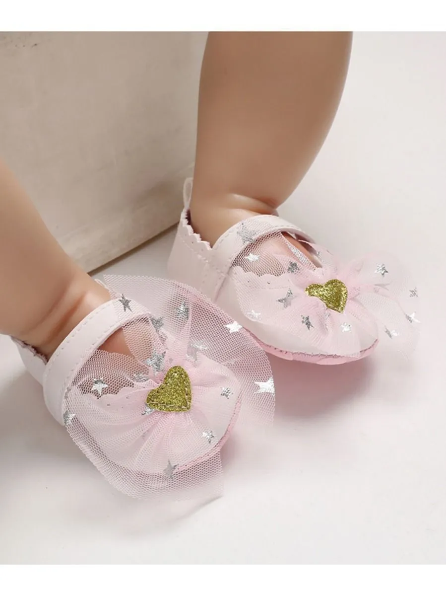 T-bar Bow Accessories Princess Crib Shoes