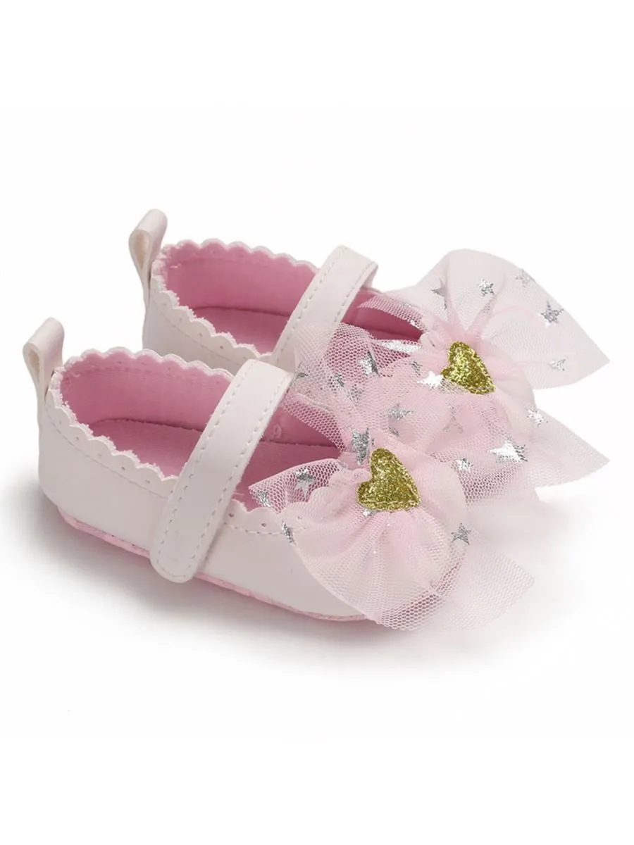 T-bar Bow Accessories Princess Crib Shoes