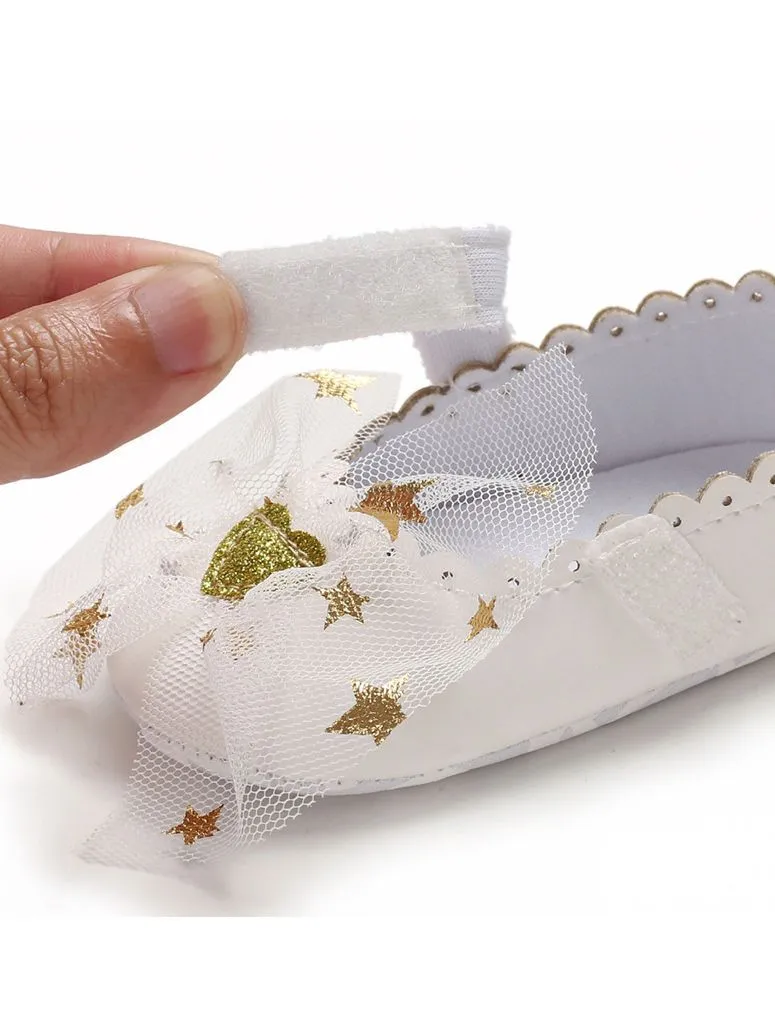 T-bar Bow Accessories Princess Crib Shoes