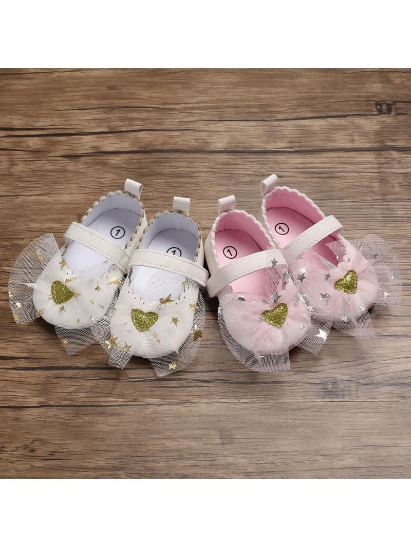 T-bar Bow Accessories Princess Crib Shoes