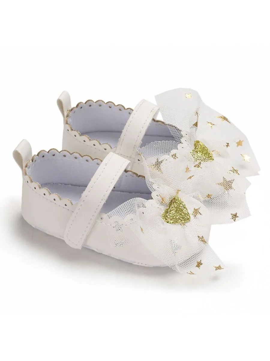 T-bar Bow Accessories Princess Crib Shoes