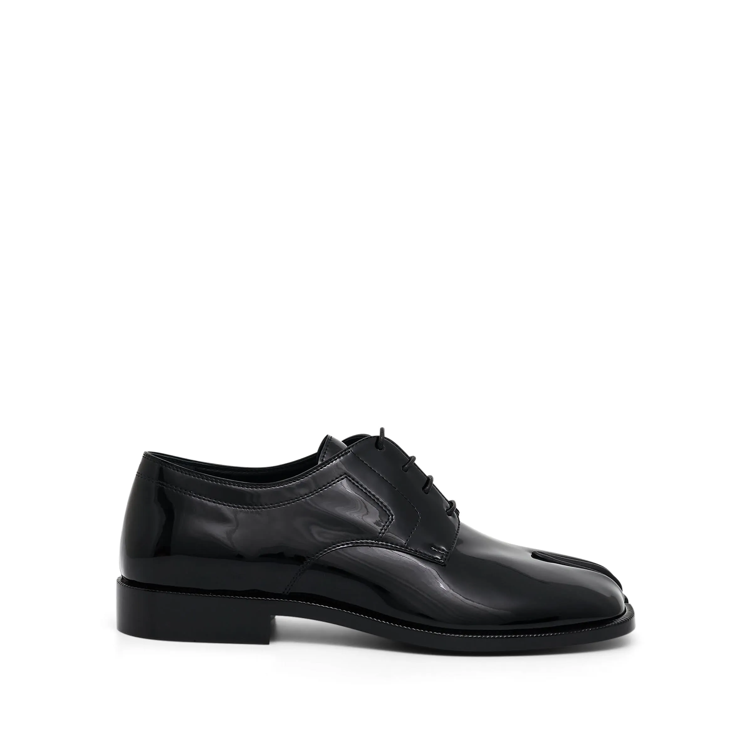 Tabi Patent Brogues in Black