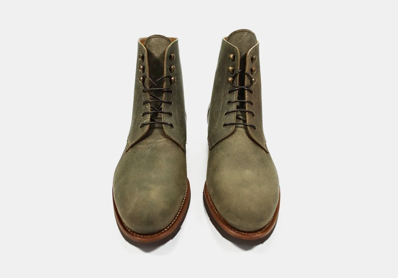 Tangier Dark Olive Strickland Leather Boot