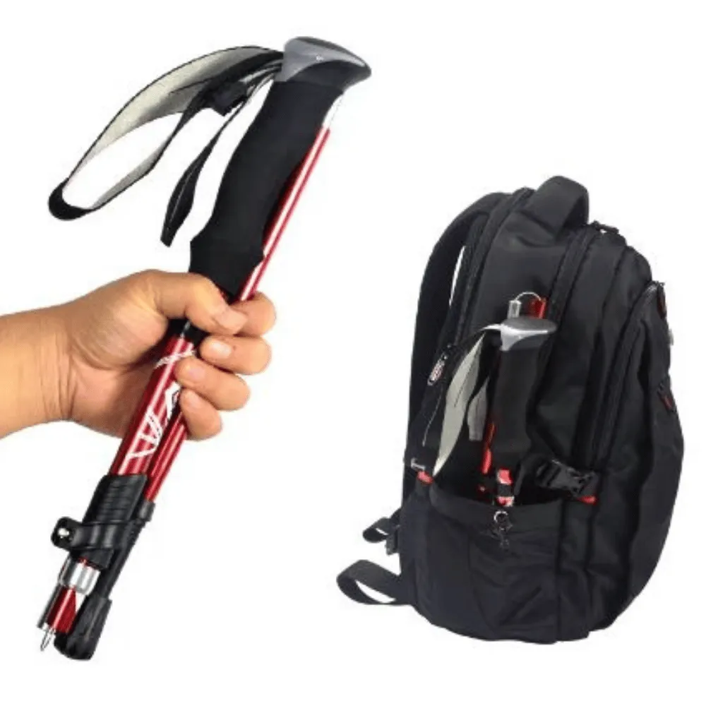 Telescopic Trekking Pole red