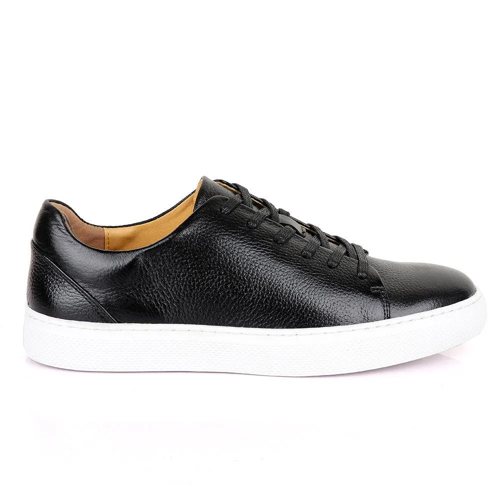 Terry Taylors Cooperate Oxford Black Leather Sneaker Shoe