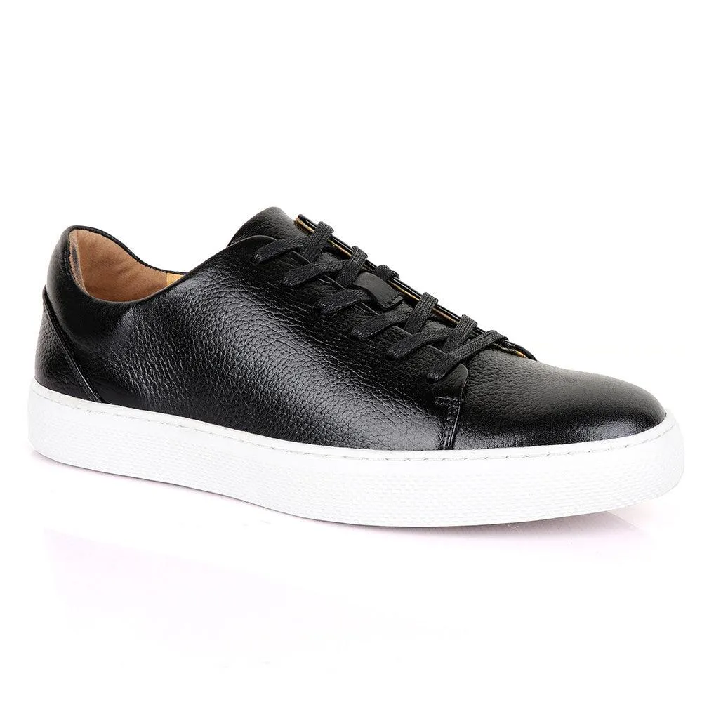 Terry Taylors Cooperate Oxford Black Leather Sneaker Shoe