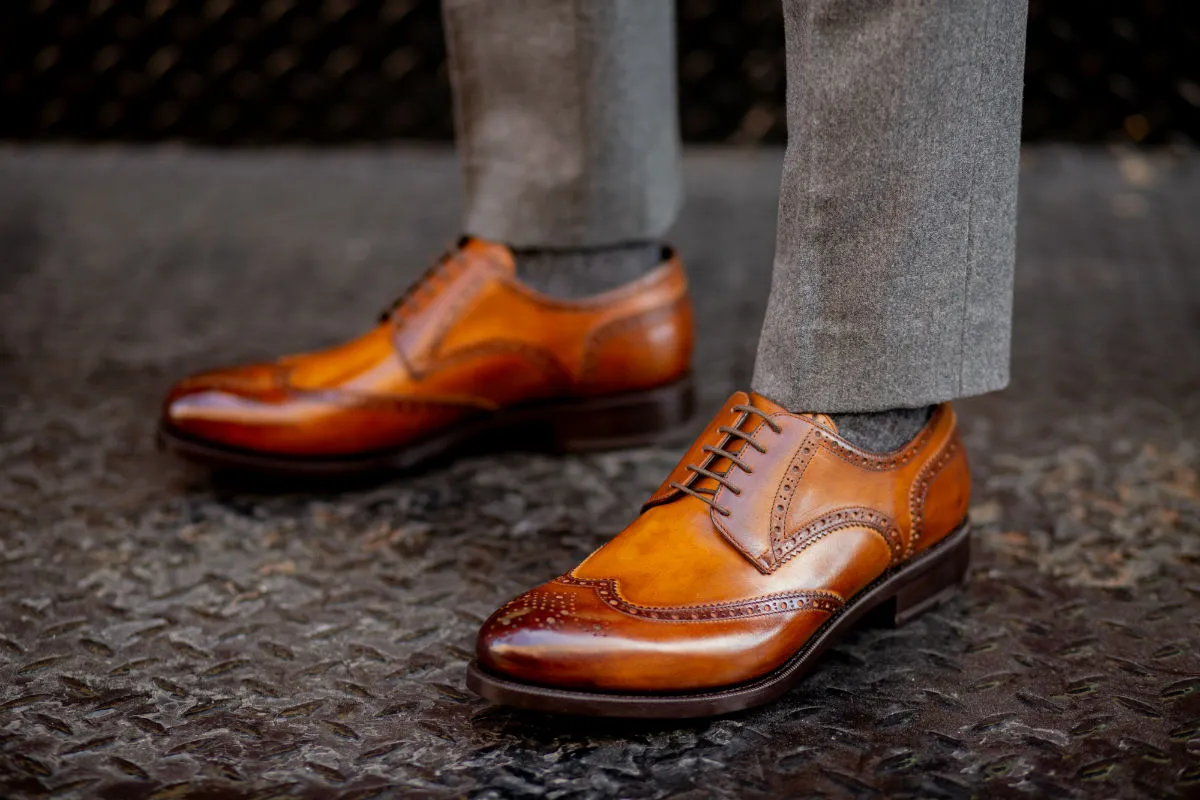 The Churchill Wingtip Derby - Tobacco