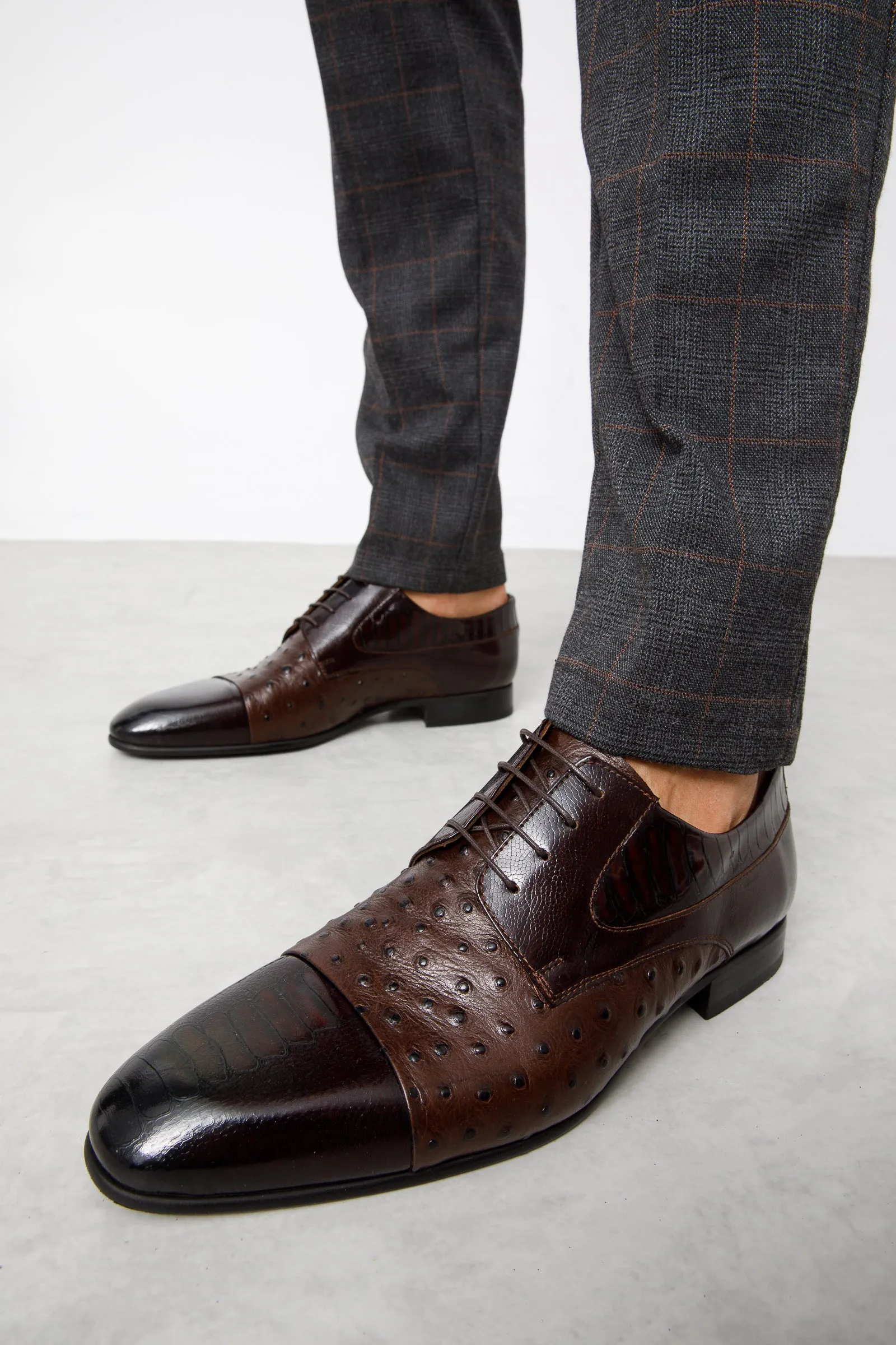 The Monterrey Brown Cap Toe Derby Men Shoe