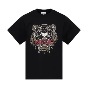 Tiger Print T-Shirt in Black