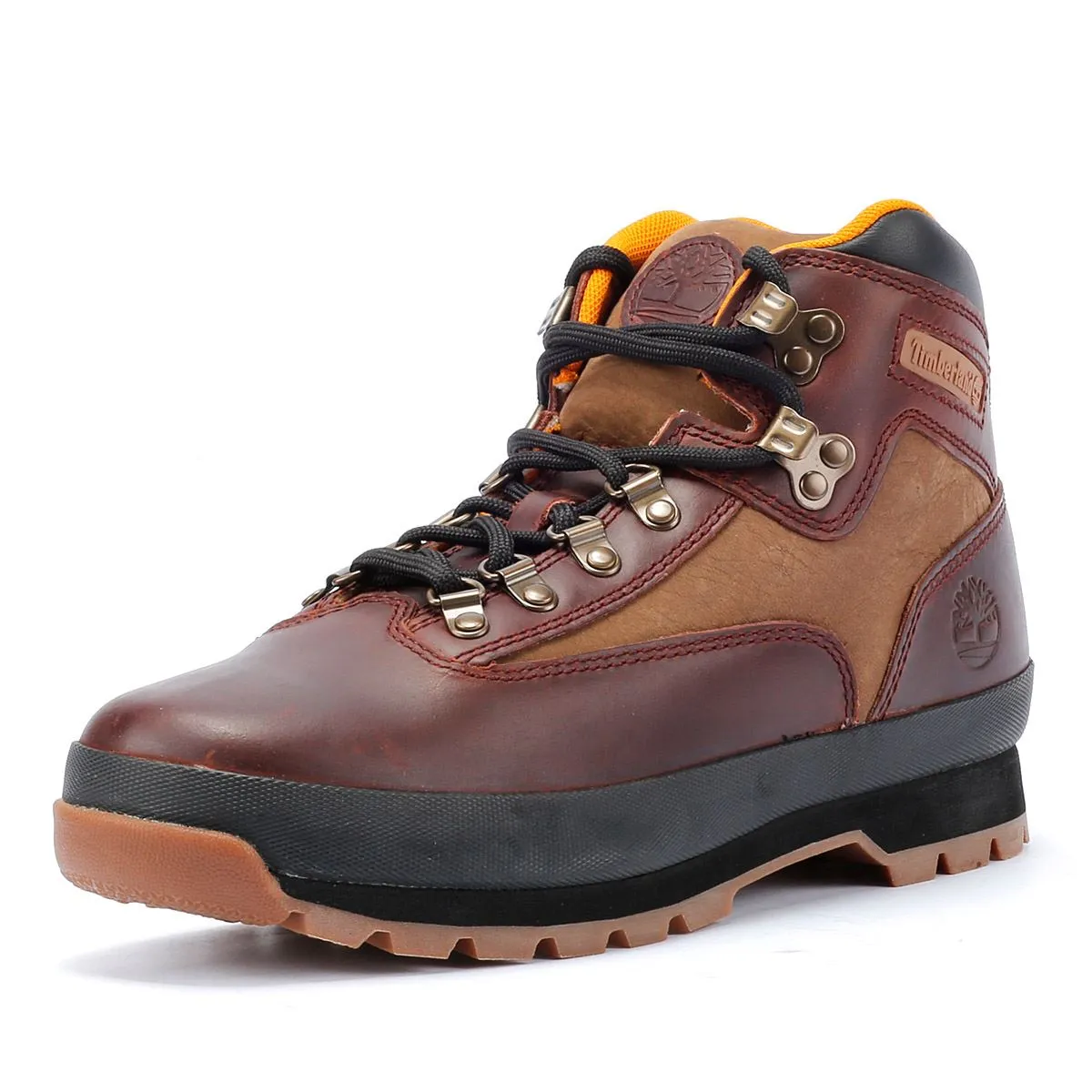 Timberland Euro Hiker Leather Men's Burgundy Boots