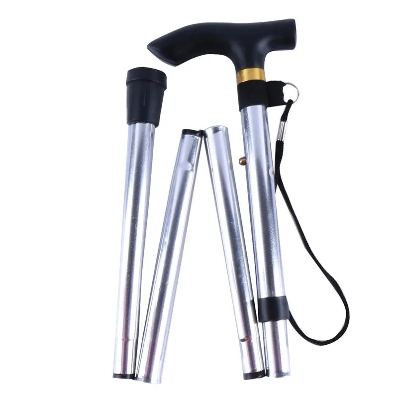 Trekking Poles Walking Stick Telescopic Baton Trekking Poles Folding Cane Crutches Pole Unisex E