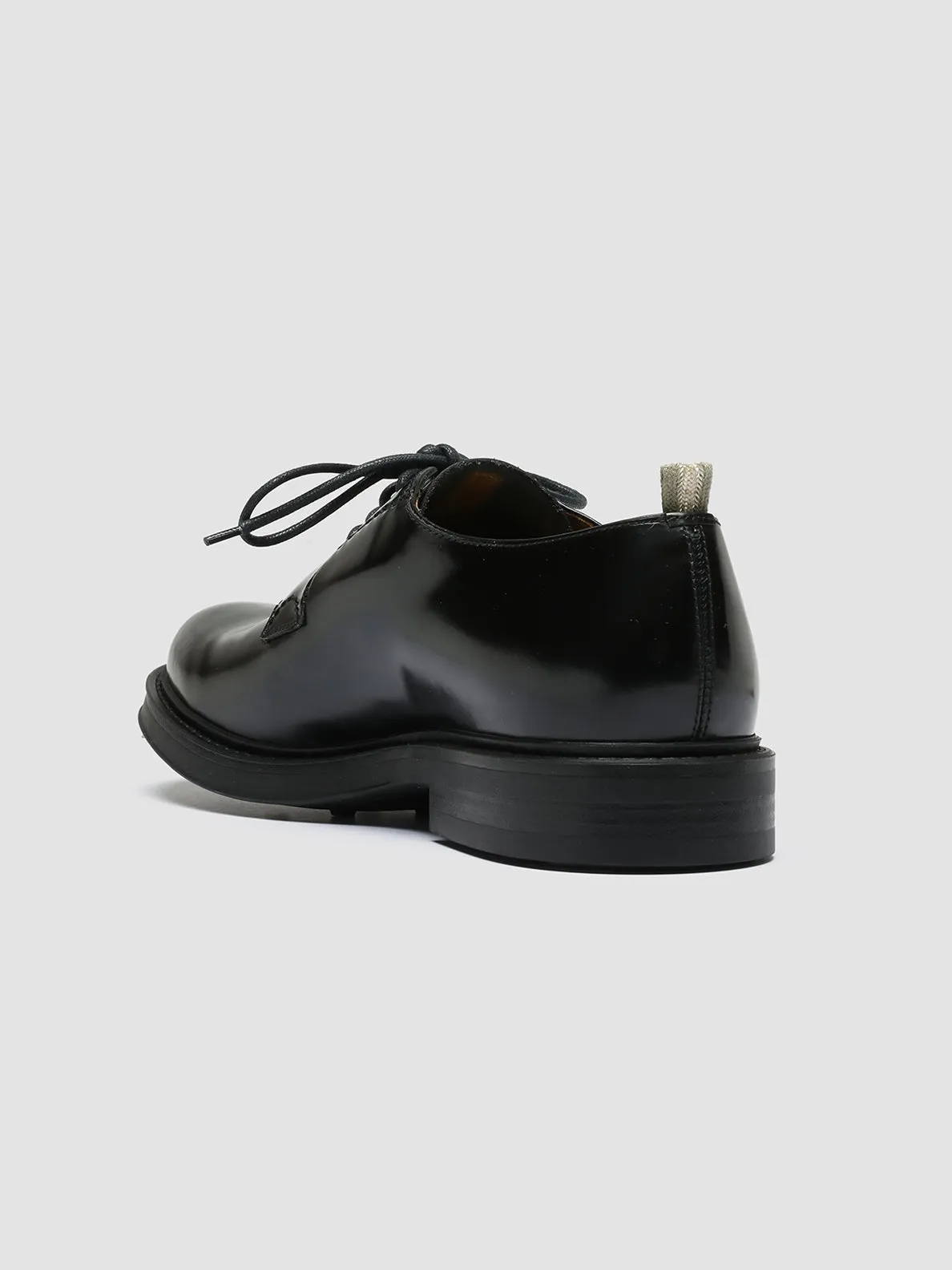 UNIFORM 003 - Black Leather Derby Shoes