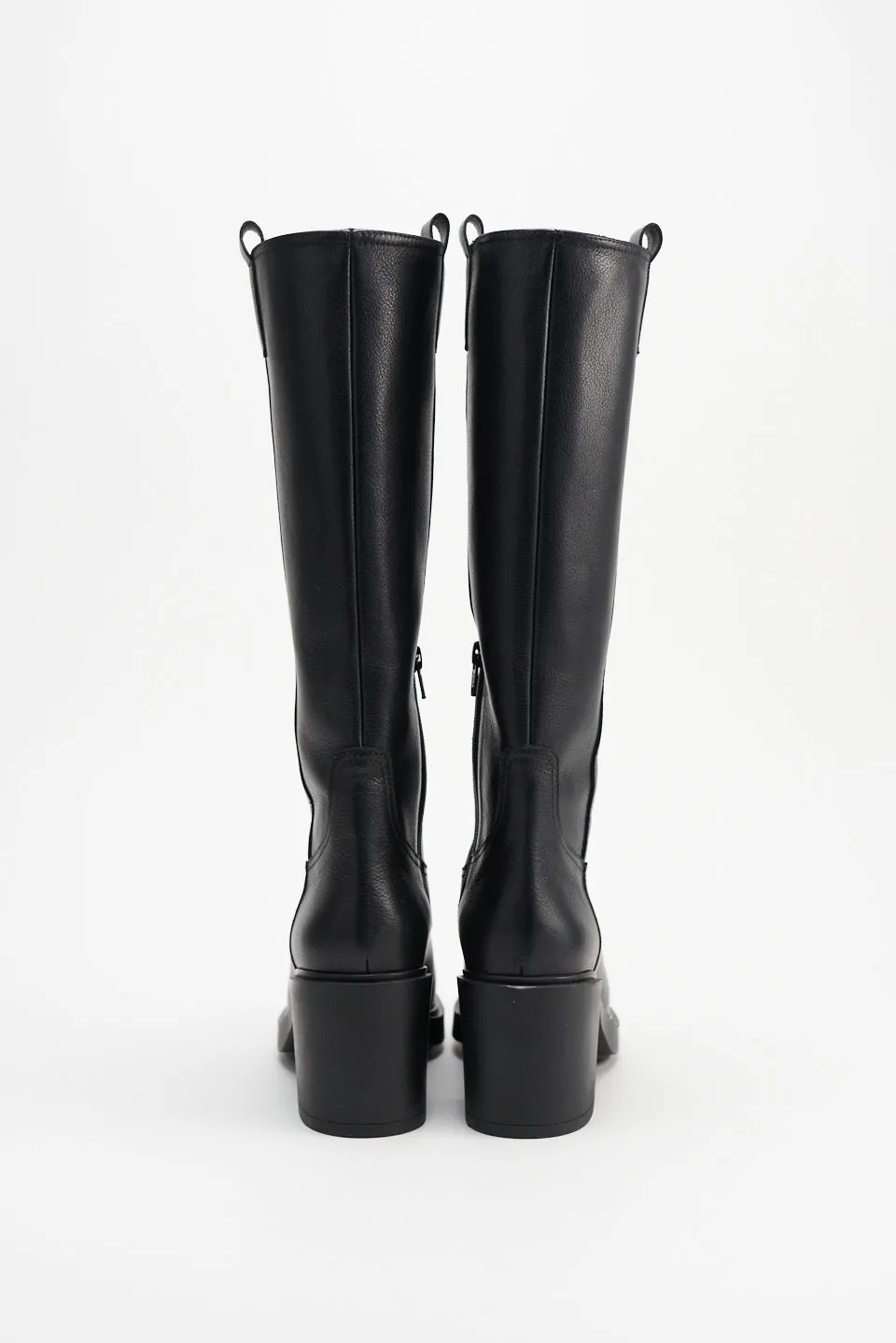 Vitello Black High Boots