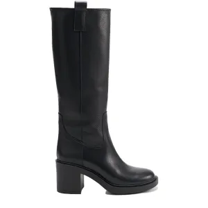 Vitello Black High Boots