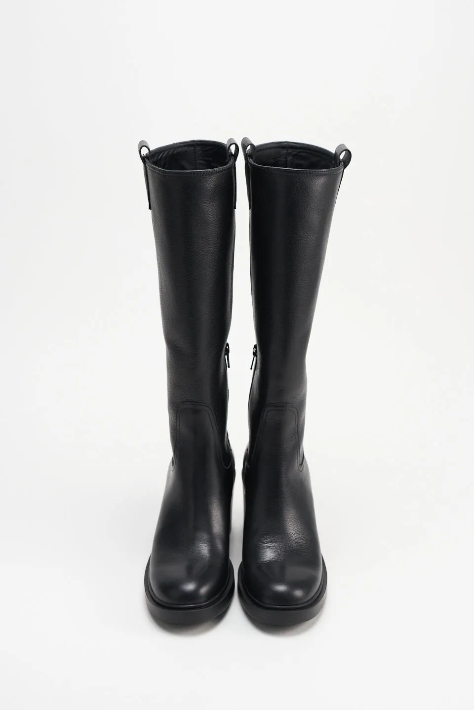 Vitello Black High Boots