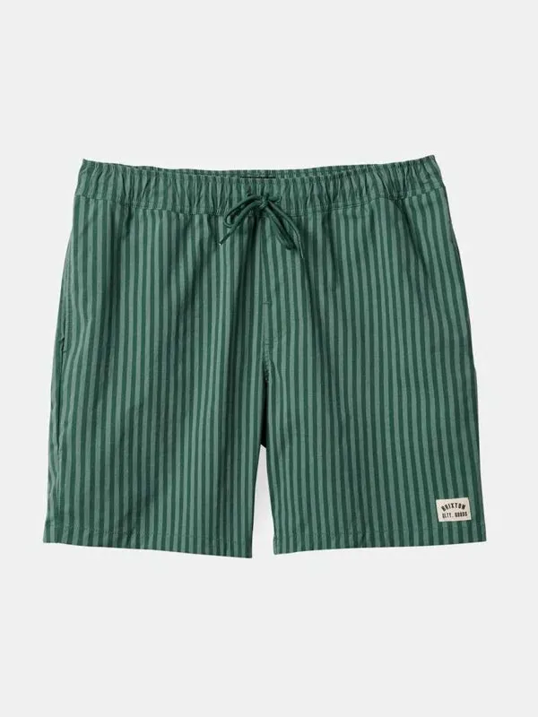 Voyage Short: Trekking Green Herringbone