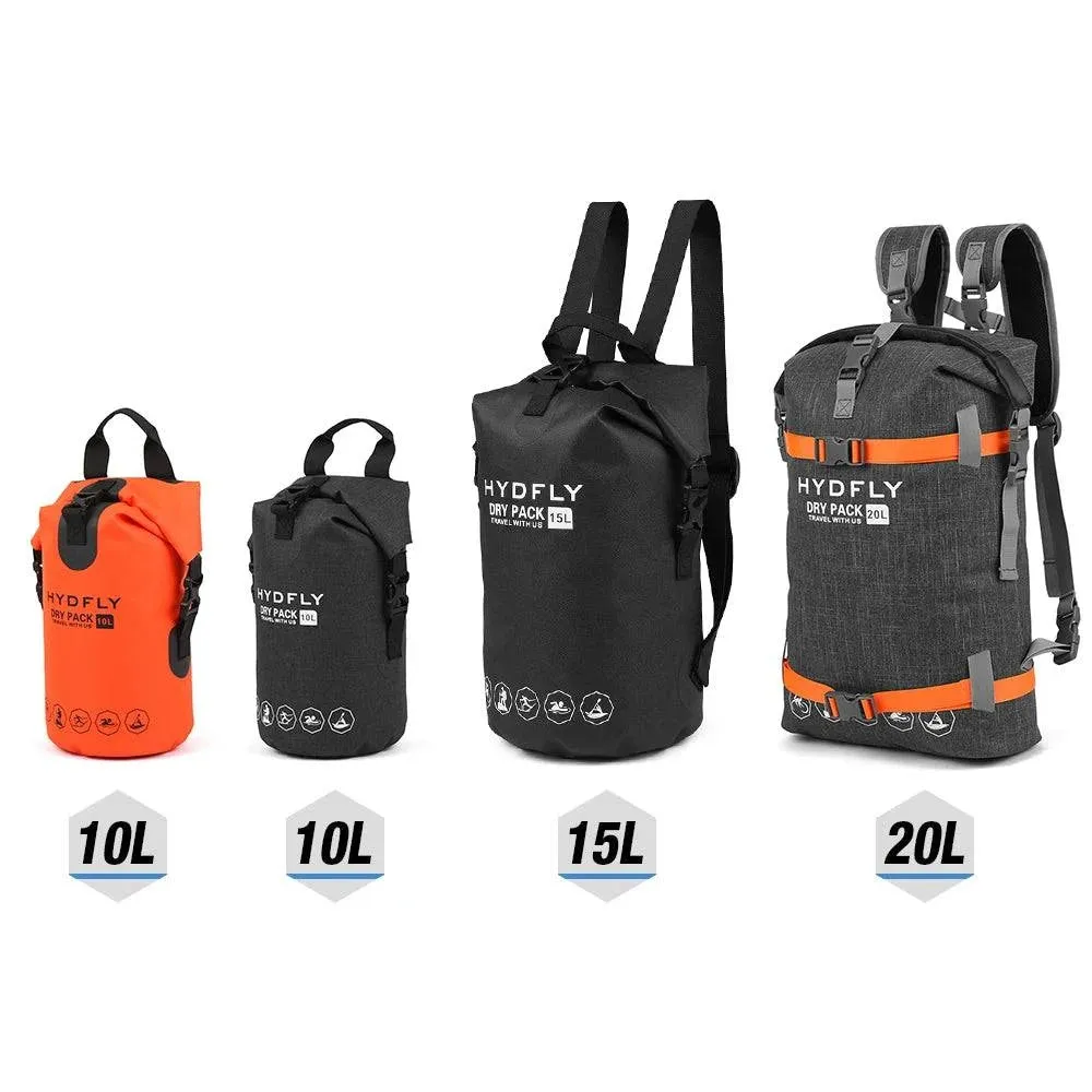 Waterproof Dry Bag Pack Sack 10L/20L Swimming Bag Rafting Kayaking River Trekking Bag Floating Sailing Trekking Backpack