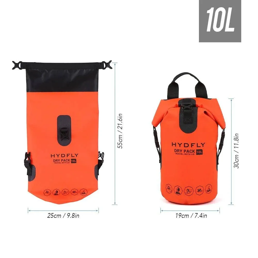 Waterproof Dry Bag Pack Sack 10L/20L Swimming Bag Rafting Kayaking River Trekking Bag Floating Sailing Trekking Backpack