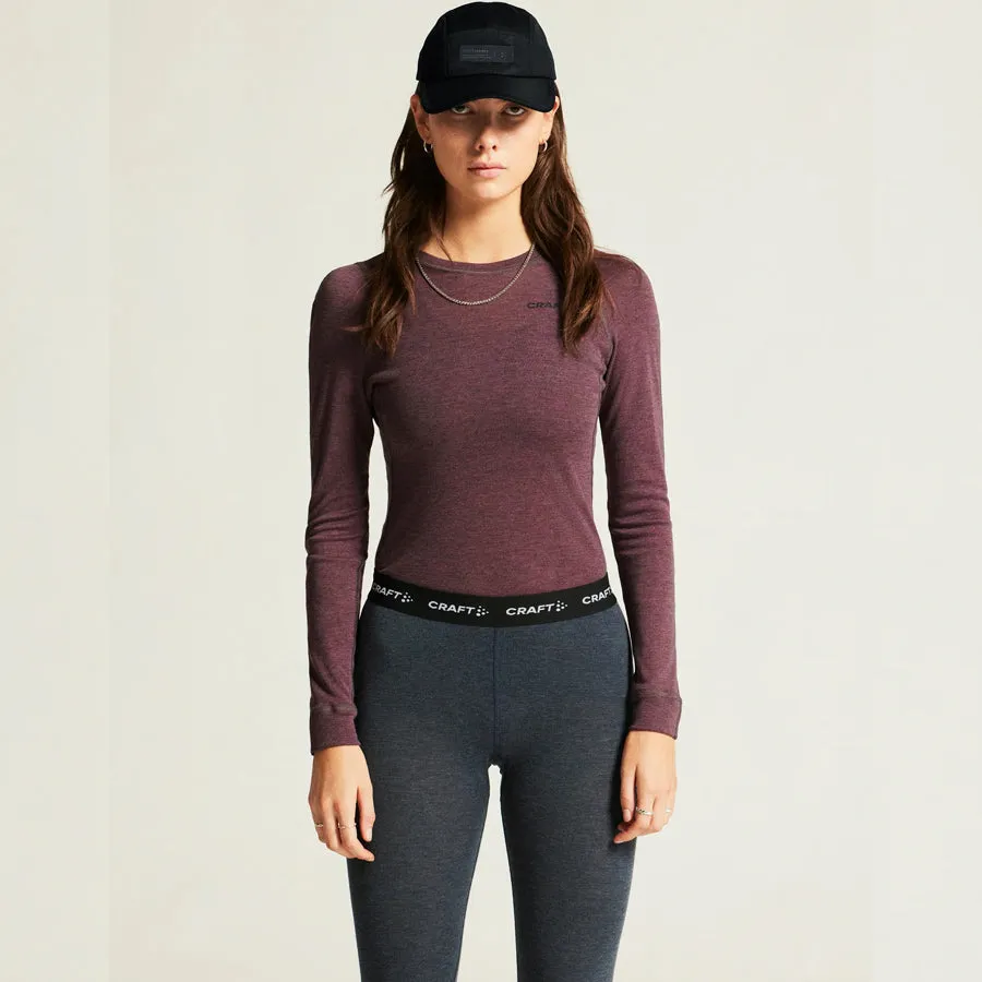 Women's Core Wool Merino Set (Rouge Melange)