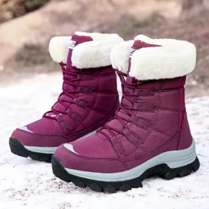 Women's Outdoor Fleece-lined Warm Snow Boots Cute/ Fashionable