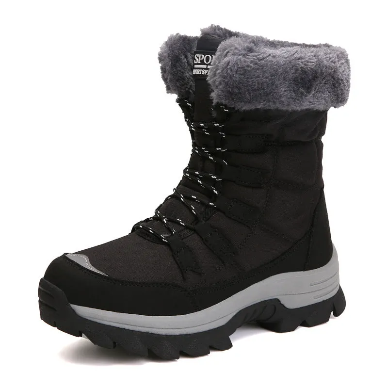 Women's Outdoor Fleece-lined Warm Snow Boots Cute/ Fashionable