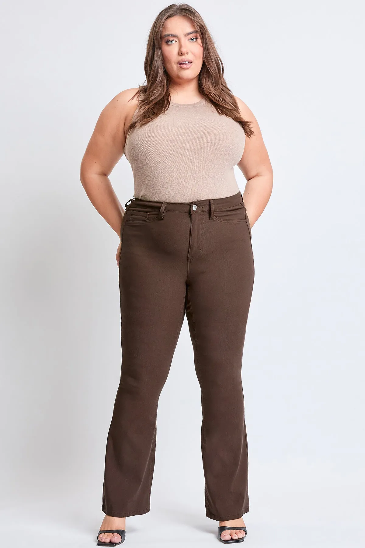 Women´s Plus Size Hyperstretch Flare Pants, Coco