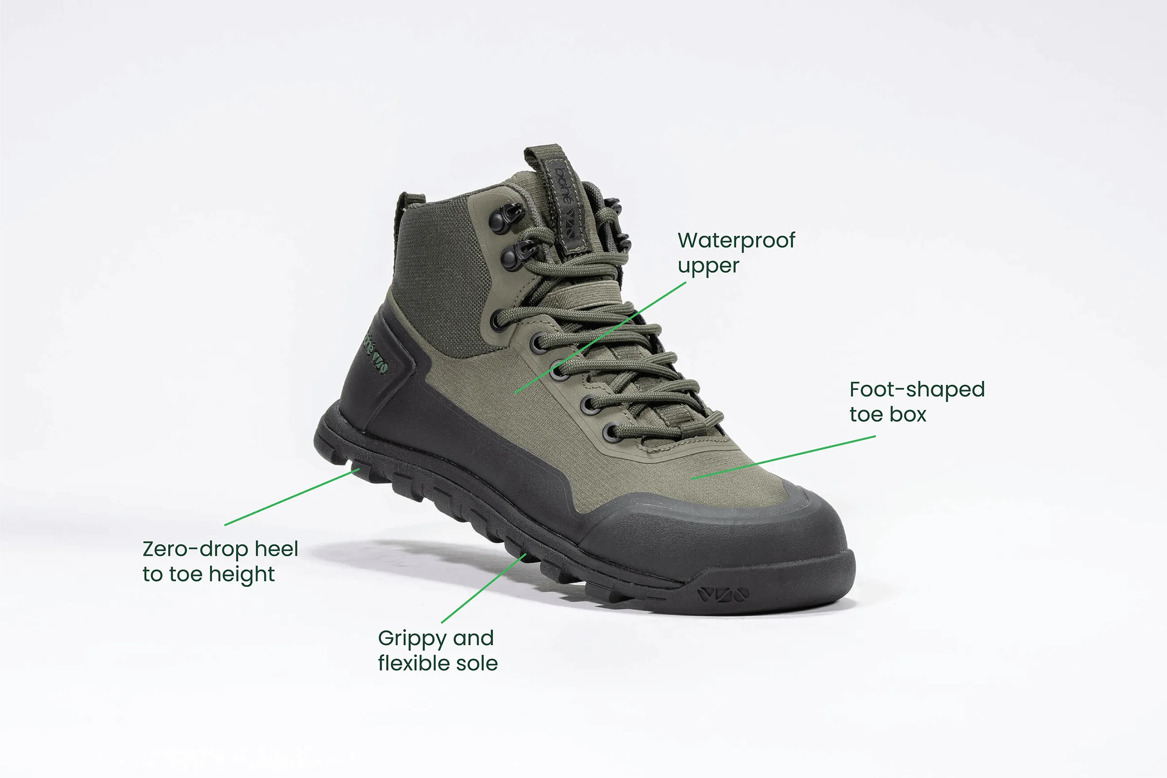 Women's Rediscover Grounding Barefoot Hiking Boot | Forest