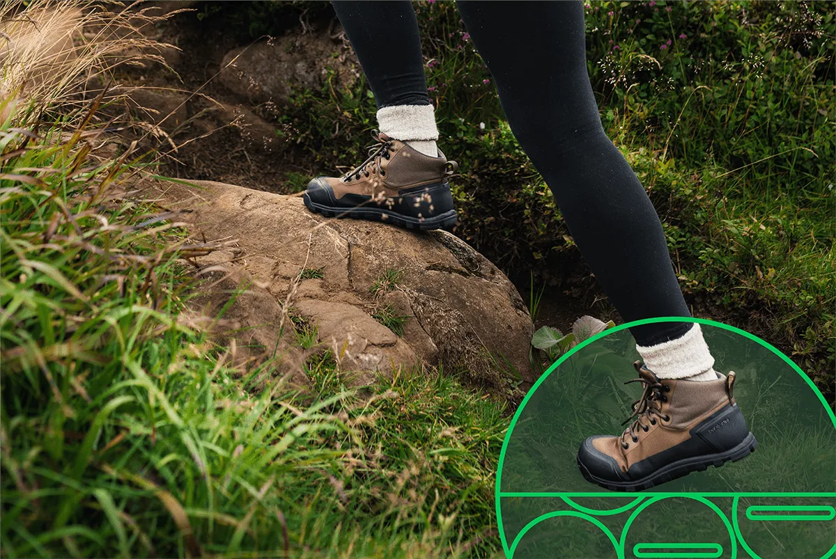 Women's Rediscover Grounding Barefoot Hiking Boot | Forest