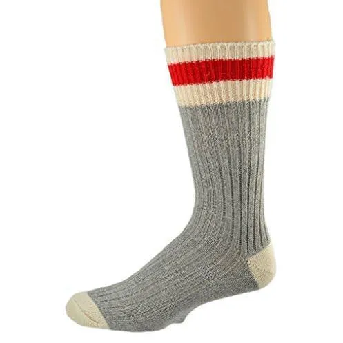 Wool Striped Boot Work Men's 3 Pair Pack Socks