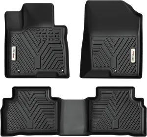 YITAMOTOR® Floor Mats for 2022-2024 Hyundai Tucson All Weather Protection TPE Heavy Duty Non-Slip Automotive Floor Liners Fits 1st & 2nd Row Full Set Hyundai Tucson 2023 Accessories, Black