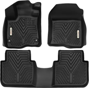 YITAMOTOR® Floor Mats for Honda CR-V 2023 2024 2025 (Include Hybrid) All Weather Floor mats for Honda CRV 2023 2024 Honda CRV Hybrid Hybrid Accessories, 1st & 2nd Row Floor Liners, Black